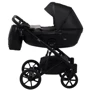 Коляска 2 в 1 Bair Kiwi кожа 100% BK-15 черный фото 8