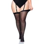 Прозрачные чулки Leg Avenue + PLUS SI Black
