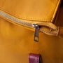 Жіноча дорожня сумка Laskara жовта (LK10241-yellow-purple): Тип ручки З двома ручками, Зі знімним ременем, Плечовий ремінь, Довга ручка