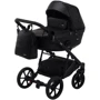 Коляска 2 в 1 Bair Kiwi кожа 100% BK-15 черный фото 10