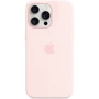 Чехол для iPhone Apple iPhone 15 Pro Max Silicone Case with MagSafe - Light Pink (MT1U3ZM/A): Материалы Силикон