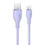 Кабель Baseus USB Cable to Lightning Pudding Series Fast Charging 2.4A 1.2m Purple (P10355700511-00): Длина 1.2 м