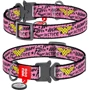 Ошейник WAUDOG Nylon с QR-паспортом, рисунок "Чудо-женщина", металлическая пряжка-фастекс 25 мм 35-58 см розовый (0026-2007)