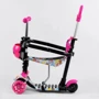 Самокат Best Scooter с защитным бампером розовый (S 5593): Тип тормоза ножной