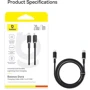 Кабель Baseus Cable USB-C to Lightning Dura Series 20W 1m Black/Gold (P10377800U01-00) фото 17