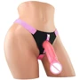 Страпон Climax Strap-on Ice Dong & Harness set, розовый