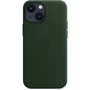 Чохол для iPhone Apple Leather Case with MagSafe Sequoia Green (MM0J3) for iPhone 13 mini: Колір зелений