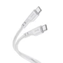 Кабель Hoco USB-C to USB-C X97 Crystal 3A 60W 1m Light Gray