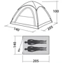 Палатка Easy Camp Comet 200 Burgundy Red (120338): Назначение туристические