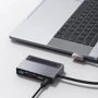 Адаптер Baseus Adapter USB-C to USB3.0+HDMI+USB-C+SD+3.5mm Gray (32725) фото 6