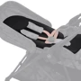 Прогулочная коляска Cybex Melio Real Black с бампером (522002631): Ширина шасси 49 см