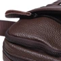 Мужская сумка через плечо Borsa Leather коричневая (K11169a-brown): Застежка Молния