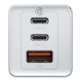 Зарядний пристрій Baseus Wall Charger GaN2 2xUSB-C+USB 65W White (CCGAN-B02): Кабель в комплекті отсутствует