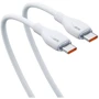 Кабель Baseus Cable USB-C to USB-C Pudding Series Fast Charging Cable 100W 2m White (P10355702221-01) фото 3
