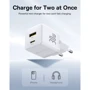 Зарядное устройство Baseus Wall Charger Palm USB-C+USB 30W White (P1011160A213-00) фото 6