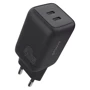Зарядное устройство Proove Wall Charger 2xUSB-C Silicone Power 40W Black: Количество USB-портов 2
