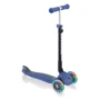 Самокат Globber серії Go up foldable plus синій, колеса з підсвічуванням, 20/50кг, 1+, 3 колеса: Тип гальма ножний