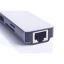 Адаптер Zamax Adapter USB-C to 2xUSB-C+HDMI+2xUSB+SD+RJ45 Silver: Интерфейс подключения USB-C