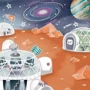 Набор для декорирования магнитов Hape Марс (E1078): Вид Художественный магнитный конструктор