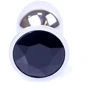 Анальная пробка Boss Series - Jewellery Silver PLUG Black S (BS6400013)