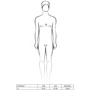 Мужское эротическое боди Passion 010 BODY black XXL/XXXL
