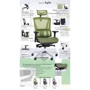 Кресло AMF Agile Black Alum Green (544870) фото 8