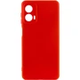 Чехол для телефонов TPU Case Getman Liquid Silk Full Camera Red for Motorola Moto G24