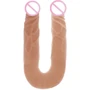 Реалистичный двойной фаллоимитатор Toy Joy Double Dong 14 inch, 35.5х3.5 см, (телесный)