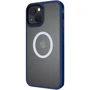 Чохол для iPhone Mobile Case TPU+PC Metal Buttons with MagSafe Blue для iPhone 13: Матеріали поликарбонат и полиуретан
