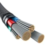 Кабель Baseus USB Cable to Lightning Unbreakable Series Fast Charging 2.4A 2m Black (P10355802111-01): Длина 2 м