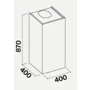 Вытяжка Falmec Mira Black 40 (CMWN40.E1P2#ZZZN491F): Тип воздухоочистителя Рециркуляция, Отвод