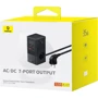 Зарядний пристрій Baseus Wall Charger AC+2xUSB+2xUSB-C GaN PowerCombo Power Strip 35W Black (E00023606113-00): Кількість USB-портів 4