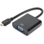 Адаптер Digitus Adapter microHDMI to VGA Black (DA-70460)