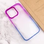 Чехол для iPhone TPU Case TPU+PC Fresh Sip Blue/Violet for iPhone 13 Pro: Материалы поликарбонат и полиуретан
