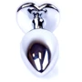 Анальная пробка с кристаллом BOSS of TOYS Boss Series - Jewellery Silver Heart PLUG Dark Blue S, BS6400050