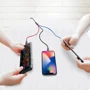 Кабель Baseus USB Cable to Lightning/microUSB/USB-C Three Primary Colors 30сm Black (CAMLT-ASY01) фото 8