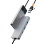 Адаптер WIWU Linker Adapter A431C USB/USB-C to USB-C+3xUSB3.0 Gray: Додаткові роз'єми USB OTG, USB-C