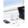 Зарядний пристрій Ugreen Wall Charger 2xUSB-C+USB CD244 65W White (15334): Кількість USB-портів 3