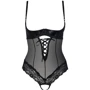 Боди с открытой грудью North Body black 6XL/7XL - Passion Exclusive