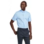 Рубашка H&M 3947984 48 голубая с коротким рукавом