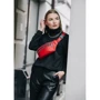 Женская поясная сумка Sambag Tirso красная (81333117w): Фактура Матовая, Гладкая