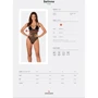 Прозрачное боди Obsessive Selinne teddy XS/S Black