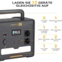 Hiker Powerness Portable Power Station U1500 1536Wh 1500W Black: Количество розеток 220V 3