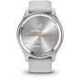 Смарт-часы Garmin Vivomove Trend Silver Stainless Steel Bezel with Mist Grey Case and Silicone Band (010-02665-03): Особенности Беспроводная зарядка, Водонепроницаемые, Металлический корпус, Бесконтактная оплата