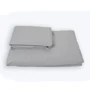 Простирадло на гумці SoundSleep Shine light gray сатин 140х200х25см (93462136)