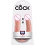 Pipedream Cock U-shape Double Trouble M - двойной фаллоимитатор, 34x3.3 см, телесный