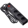 Сетевой фильтр 2E 3xSchuko з вимикачем, 2хUSB, 1.8м (2E-U03ESUM1.8)