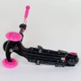 Самокат 5в1 Best Scooter, PU колеса, подсветка колес, Абстракция Pink/Black (74060): Материал колес полиуретан