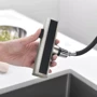 Смеситель для кухни Lefton Waterfall & Pull-Out Kitchen Faucet with Temperature Display-KF2209 Brushed Nickel фото 12