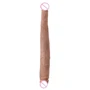 Двойной фаллоимитатор King Cock 16" Tapered Double Dildo, 40.6x4.3 см, коричневый